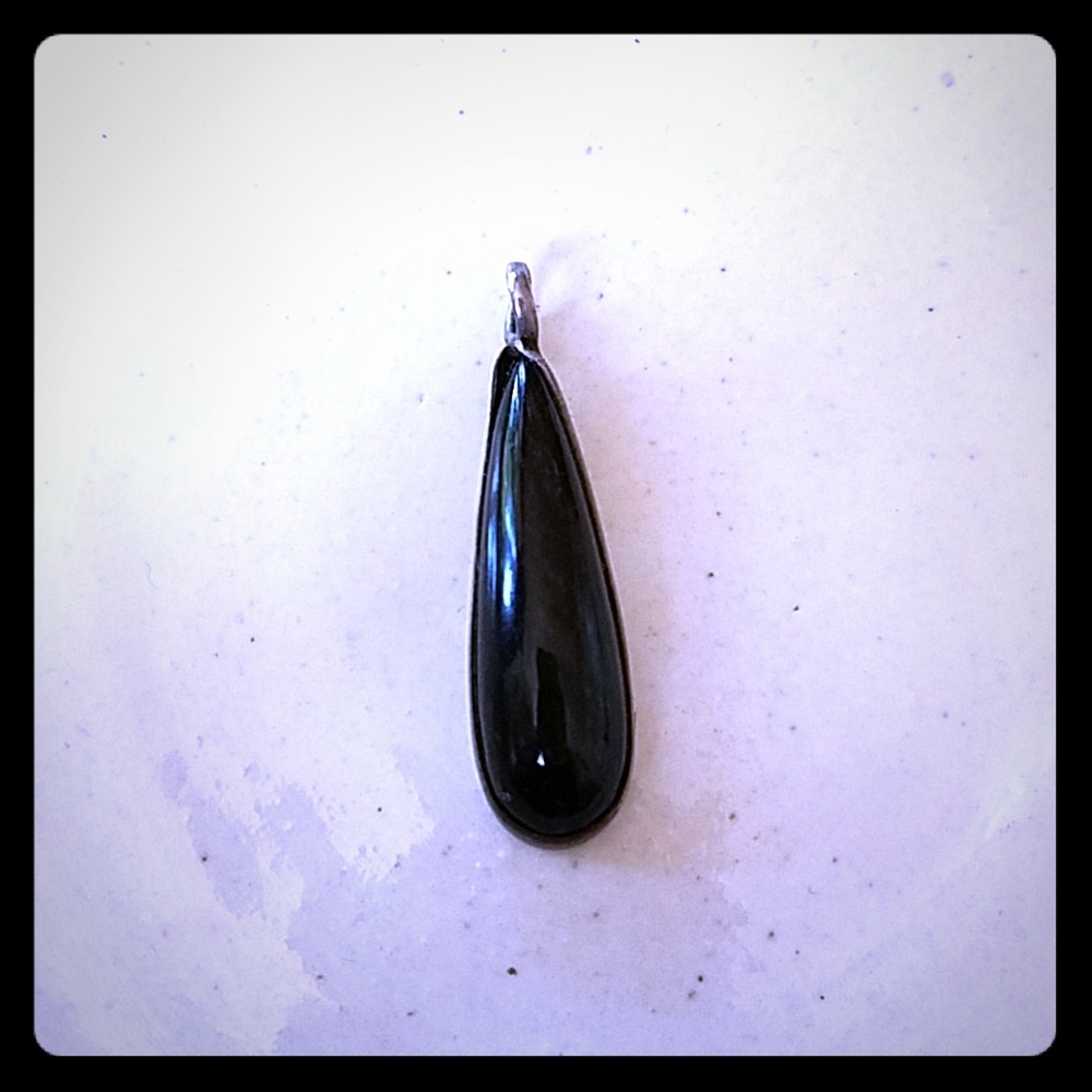 Onyx & Sterling Pendant